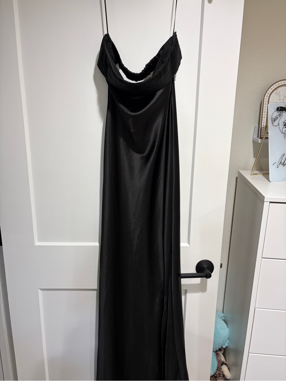 Altar'd State Black Slip Dress with Thin Straps